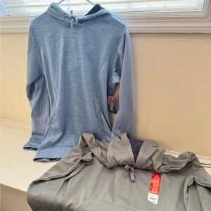 2 sz Medium BCG Blue and Gray Women's Hoodies